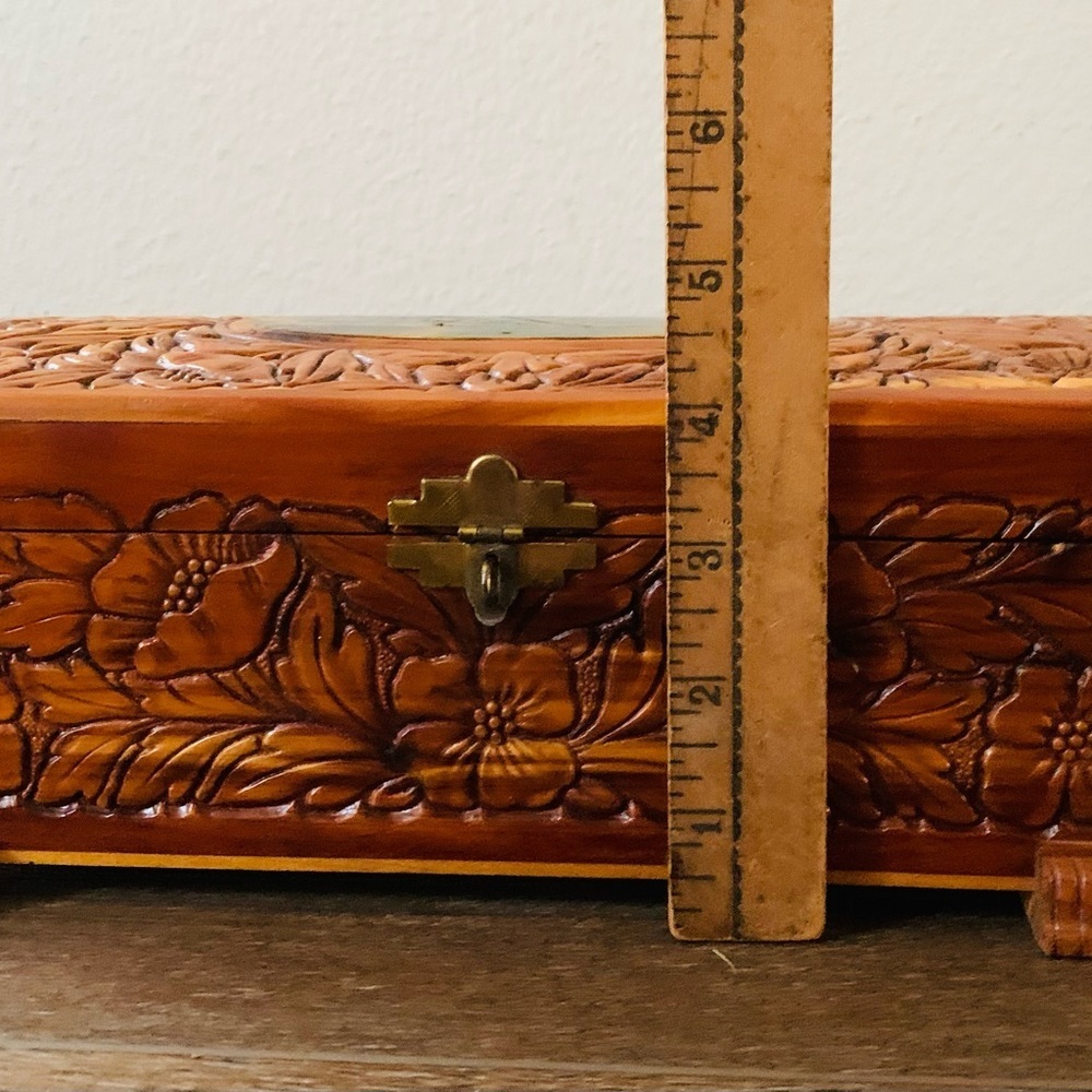 Wooden box with mirror - Picture 7 of 12